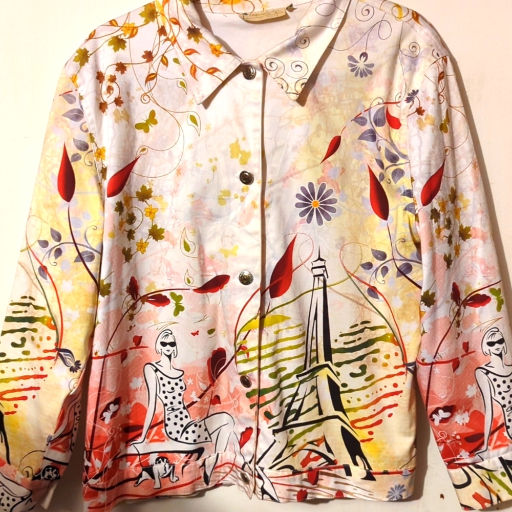 Light weight jacket with beautiful colors.